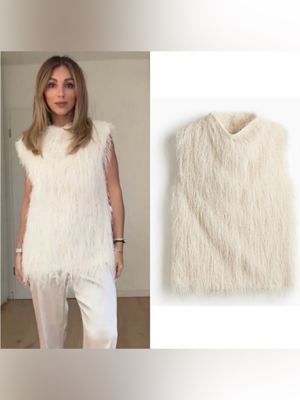 New H&M Fringe Top - Picture 1 of 10